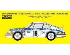 Decal - Porsche 911 Carrera 2.7RS - 2nd Safari rally 1974